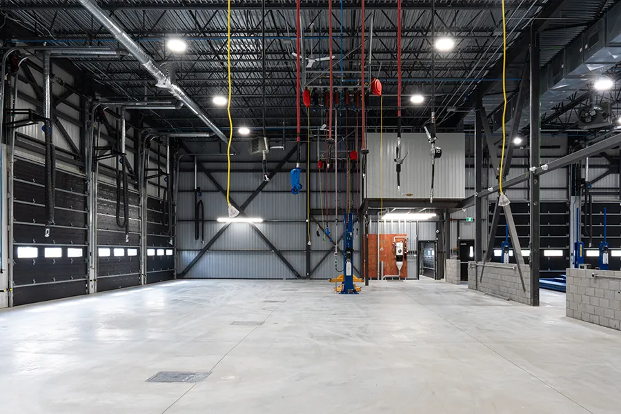 Autobus Séguin - Intérieur du garage