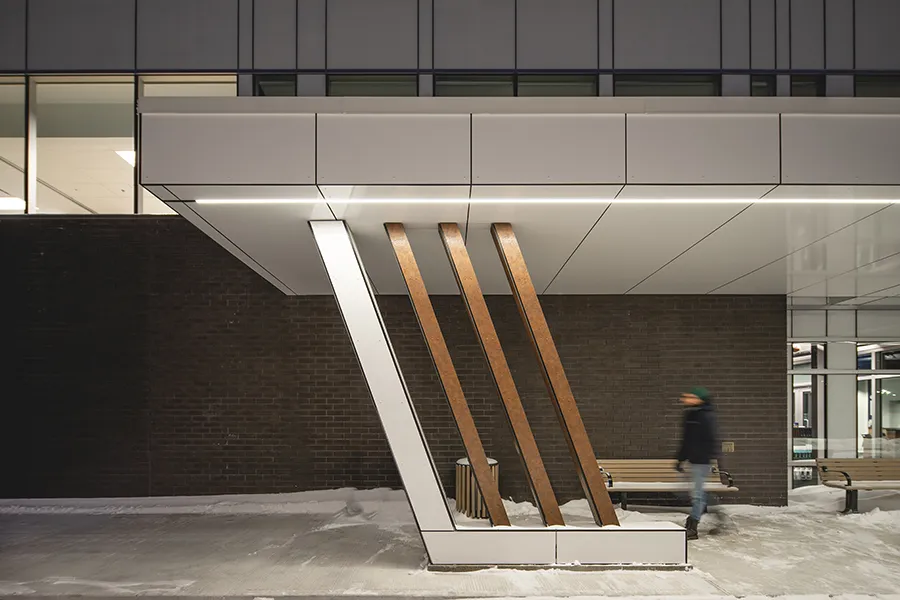 Aréna Ville de La Prairie - Détails entrée