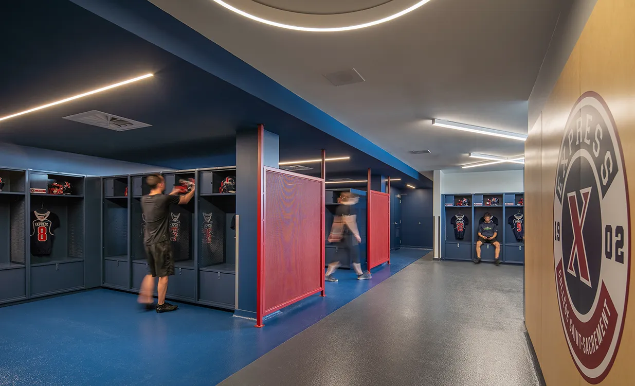 Soccerplex du Collège Saint-Sacrement - Vestiaire