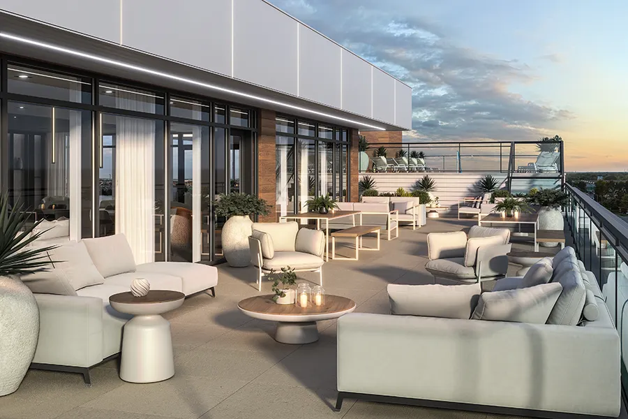 Sorella Condos - Terrasse au toit