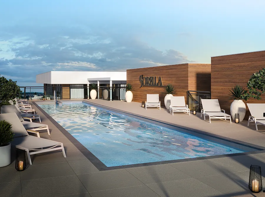 Sorella Condos - Piscine au toit