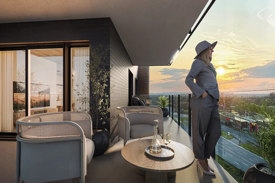 Sorella Condos - Vue balcon