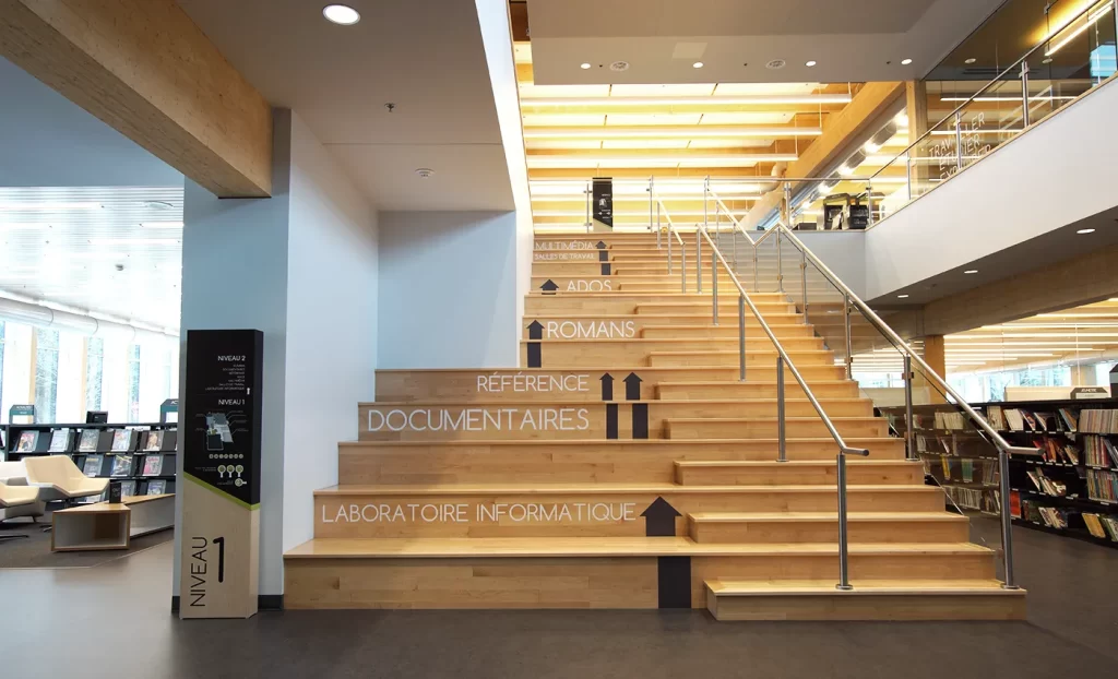 Signalisation Bibliothèque Paul-Mercier
