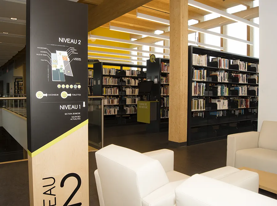 Signalisation Bibliothèque Paul-Mercier