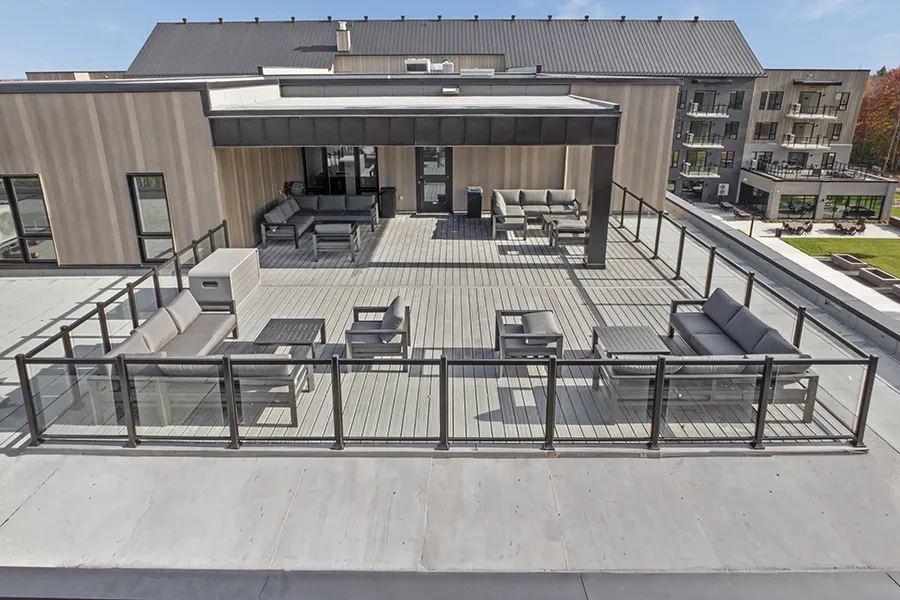 Havre du Cerf - Terrasse au toit